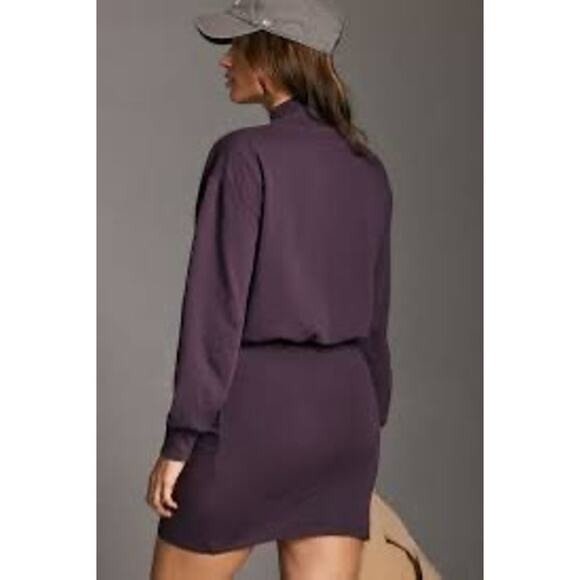 Nation LTD Lisa Long-Sleeve Mock-Neck Mini Dress Medium - Picture 8 of 9